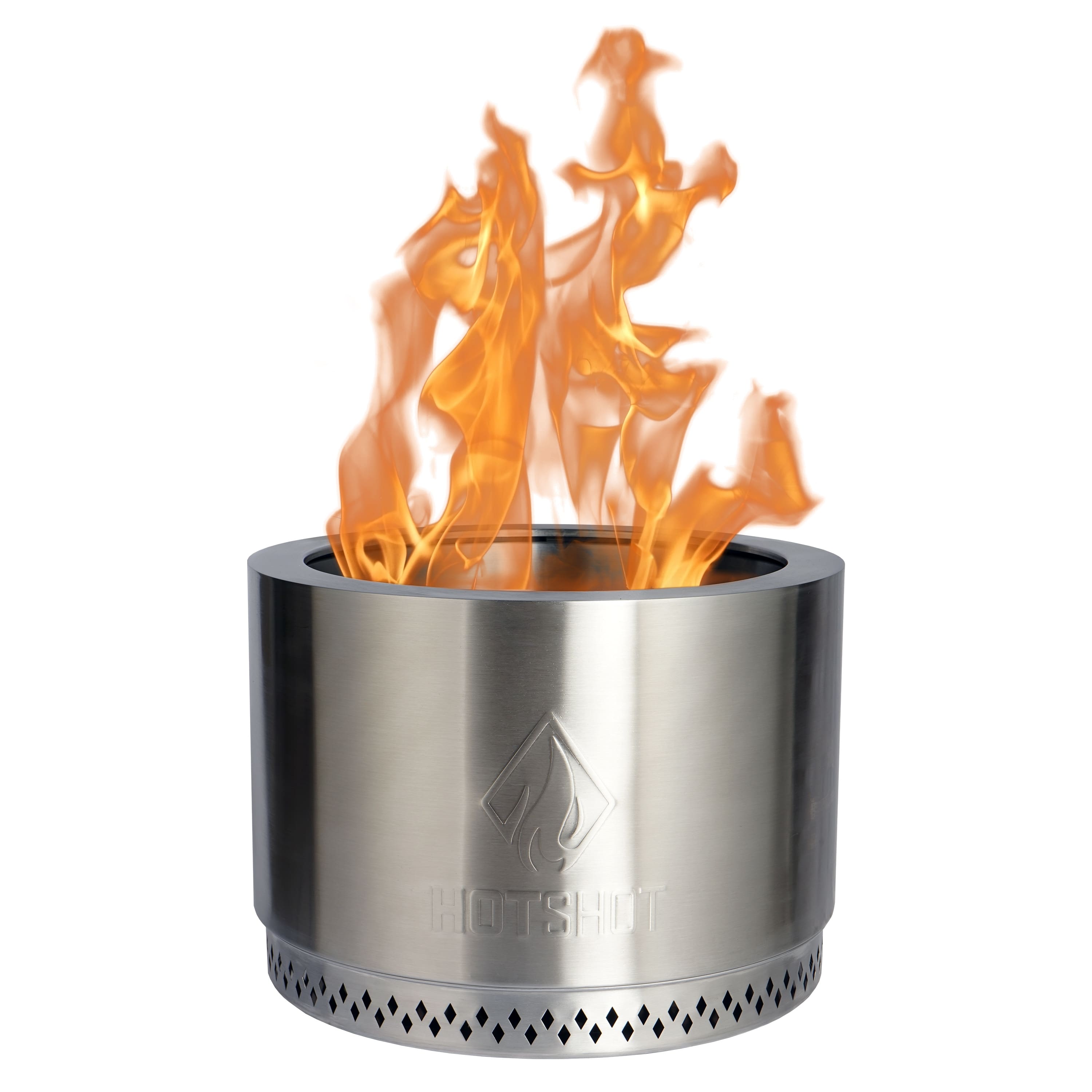 HotShot™ 19.5in Smokeless Wood Burning Stainless Steel Fire Pit with